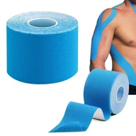 Akcesoria do rehabilitacji - Kinesiotaping Tejpy Tejp Tejpa Kinesio Tape Mocny Niebieski - miniaturka - grafika 1