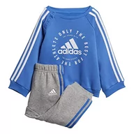 Odzież sportowa dziecięca - adidas 3 paski do biegania, Płeć S Niebieski/Biały (True Blue/White) - miniaturka - grafika 1