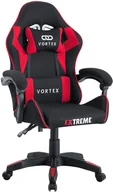 Fotele gamingowe - Fotel Gamingowy z tkaniny EXTREME Vortex Red, krzesło gracza - miniaturka - grafika 1
