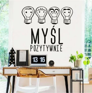 Naklejka: Myśl Pozytywnie - Pomoce naukowe - miniaturka - grafika 1