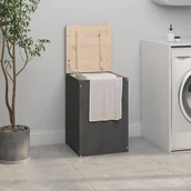 Akcesoria łazienkowe - Vidaxl Skrzynia Na Pranie, Szara, 44X44X66 Cm, Lite Drewno Sosnowe - miniaturka - grafika 1
