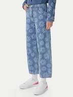 Spodnie damskie - Roxy Jeansy Boogie Night ERJDP03323 Niebieski Wide Leg - miniaturka - grafika 1