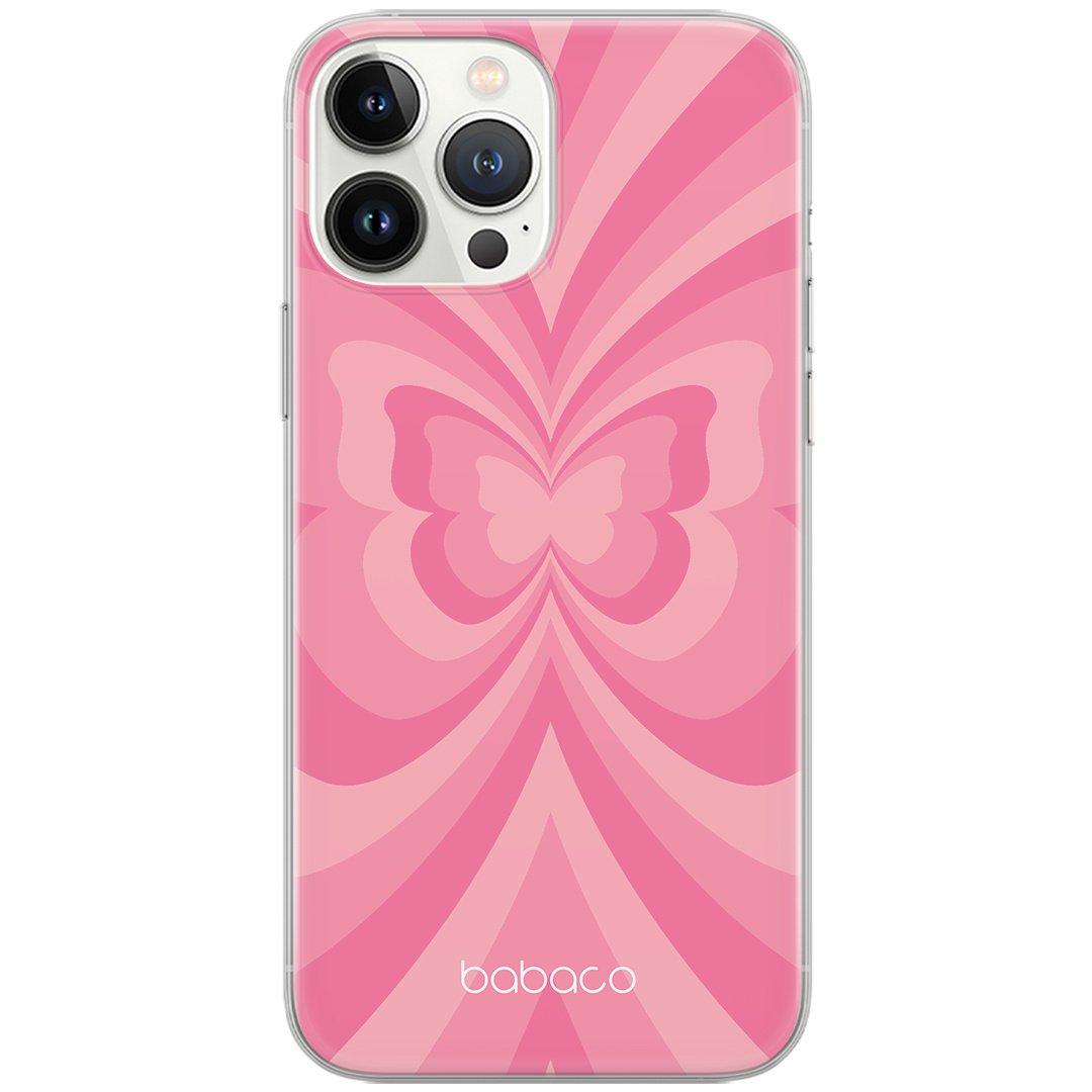 Etui do Samsung M33 5G Motyle 001 Babaco Nadruk pełny Różowy
