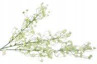 Sztuczne kwiaty - Gałązka Dodatek Do Stroika Bukietu Dekoracja Drobna Gipsówka Biała Sztuczna - miniaturka - grafika 1