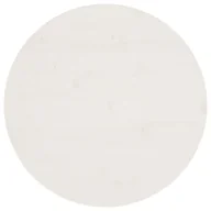 Blaty meblowe i parapety okienne - Blat stołu, biały, Ø60x2,5 cm, lite drewno sosnowe - miniaturka - grafika 1
