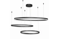 Lampy sufitowe - Azzardo Lampa wisząca HALO PENDANT 100+80+60 BK AZ4707) AZ4707 - miniaturka - grafika 1