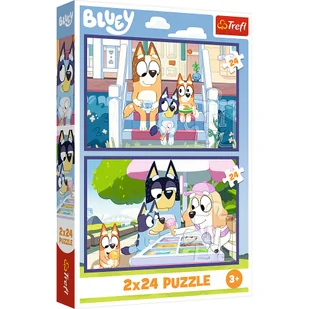 Puzzle, Trefl, Zabawna Bluey, 2x24 el. - Puzzle - miniaturka - grafika 1