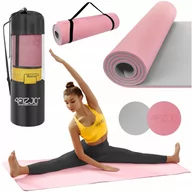 Maty do ćwiczeń - Gruba Mata Do Ćwiczeń Tpe 4FIZJO Różowa 1CM - miniaturka - grafika 1