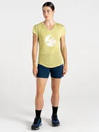 Koszulki sportowe damskie - Dare 2b Koszulka sportowa "Serene Tee" w kolorze żółtym - miniaturka - grafika 1