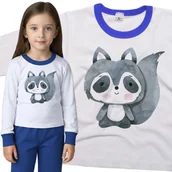 Piżamy dla dziewczynek - Piżama dziecięca Słodki Szop Pracz 86/92 - VoloDonum - miniaturka - grafika 1