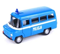 Samochody i pojazdy dla dzieci - FSO Nysa 522 1:39 Milicja niebieska WELLY - miniaturka - grafika 1