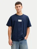 Koszulki męskie - Jack & Jones T-Shirt Frank 12288092 Granatowy Relaxed Fit - miniaturka - grafika 1