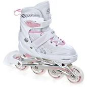Rolki - Croxer Optima Biało-różowy 35-38 - miniaturka - grafika 1