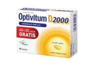 Suplementy diety - PhytoPharm Optivitum d 2000 j.m x 90 kaps - miniaturka - grafika 1