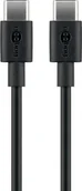 Kable USB - Kabel USB Goobay USB-C - USB-C 0.5 m Czarny (JAB-4780425) - miniaturka - grafika 1