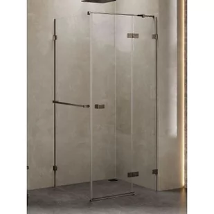 New Trendy EXK-3295 KABINA AVEXA GUNMETAL BRUSHED PROSTOKĄTNA P 90x80x200 CZYSTE 6mm ACTIVE SHIELD - Kabiny prysznicowe - miniaturka - grafika 2