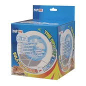 Akcesoria dla gryzoni - Kula dla chomika 4w1 Happet niebieska 145mm - miniaturka - grafika 1