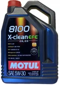 Oleje silnikowe - Motul 8100 X-Clean Efe C2/C3 5W30 5L - miniaturka - grafika 1