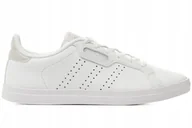 Buty sportowe damskie - Buty damskie Adidas Courtpoint Base sportowe białe - miniaturka - grafika 1