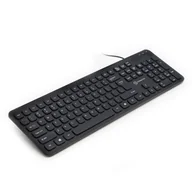 Klawiatury - Powerton WPK102, US, klasyczna, przewodowa (USB), czarna, cicha - miniaturka - grafika 1
