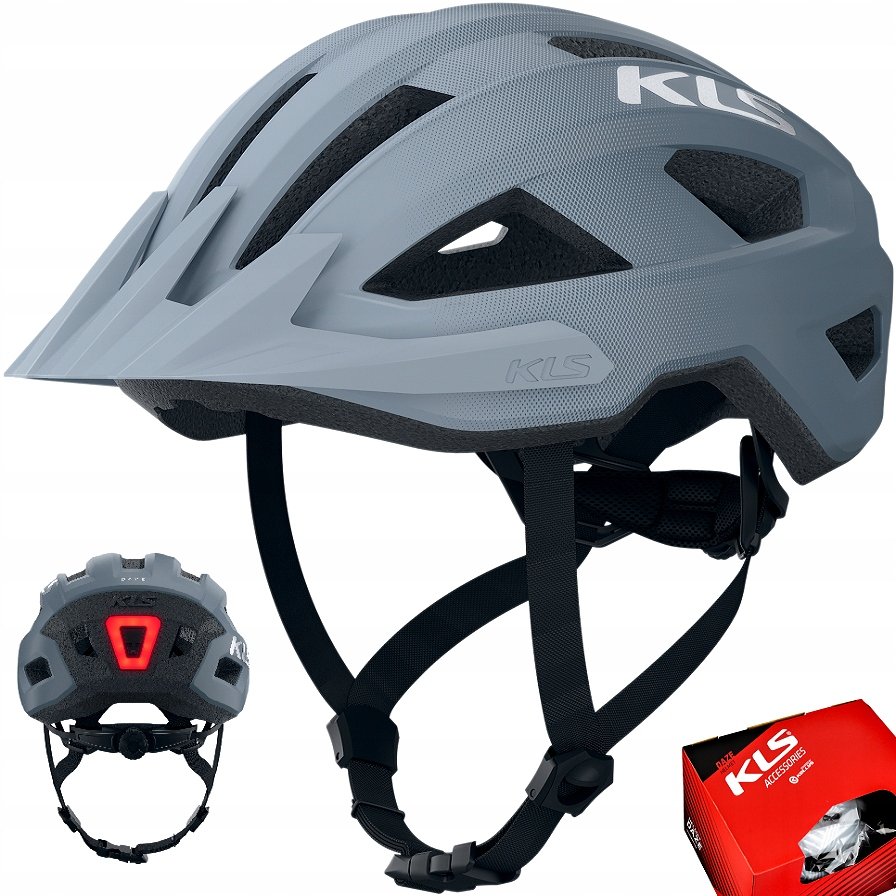 Kask rowerowy Kellys Daze Lumio 022 S/m (52-55 cm) steel grey lampka Led
