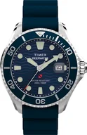 Zegarki męskie - Zegarek Timex TW2W81500 Deepwater Meridian 200 44mm Synthetic Rubber Strap - miniaturka - grafika 1