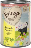 Mokra karma dla kotów - Edycja limitowana: Wiosenne Menu Feringa Classic Meat, kurczak i bażant z żurawiną 6 x 400 g - miniaturka - grafika 1