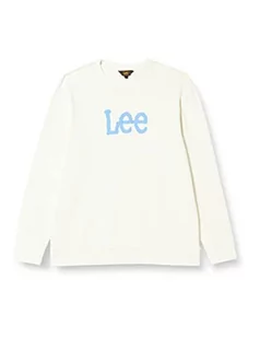 Lee Męska bluza z kapturem Denim Crew, ecru, L, écru, L - Bluzy męskie - miniaturka - grafika 1