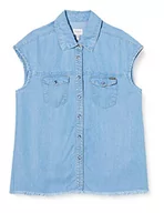 Spodnie i spodenki dla dziewczynek - Pepe Jeans Zuri Jeansy Dziewczęce, Niebieski (000denim 000), 6-7 lat - miniaturka - grafika 1