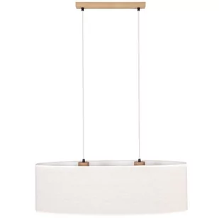 Britop Wisząca LAMPA boho BOHO 17910274 owalna OPRAWA abażurowy ZWIS skandynawski beżowy - Lampy sufitowe - miniaturka - grafika 1