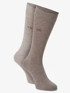Skarpetki męskie - Calvin Klein Skarpety pakowane po 2 szt. Mężczyźni Bawełna brązowy jednolity, 39-42 - miniaturka - grafika 1