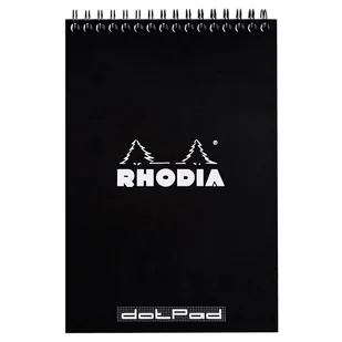 Notatnik Rhodia A5, kropki, czarny - Notesy i bloczki - miniaturka - grafika 1