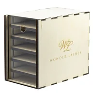 Sztuczne rzęsy i akcesoria - Lash Wonder Lashes Box Drewniany Mały Na Rzęsy - miniaturka - grafika 1