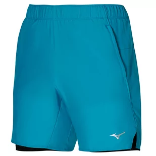 Spodenki męskie Mizuno Core 7.5 2in1 Short Algiers Blue S - Spodenki męskie - miniaturka - grafika 1