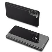 Etui i futerały do telefonów - Clear View Case futerał etui z klapką Samsung Galaxy S21+ 5G (S21 Plus 5G) czarny - miniaturka - grafika 1