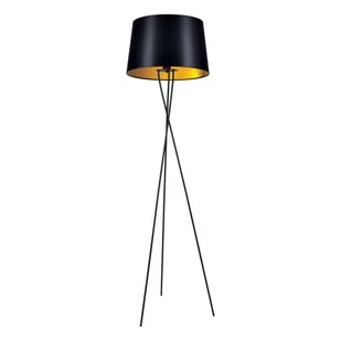 Remi Gold lampa podłogowa 1-punktowa czarna/złota K-4358 - Lampy stojące - miniaturka - grafika 1