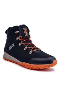 Męskie Buty Trekkingowe Memory Foam Big Star KK174110 Granatowe-44 - Buty trekkingowe męskie - miniaturka - grafika 1