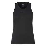 Koszulki i topy damskie - Damska koszulka bez rękawów CRAFT ADV ESSENCE SINGLET 2 W 1914796-999000 – Czarny - miniaturka - grafika 1