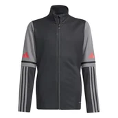 Kurtki i płaszcze dla dziewczynek - adidas Uniseks - dzieci SQUADRA25 TRAINING JACKET KIDS, black/team grey four/pure ruby, 5-6 Years - miniaturka - grafika 1