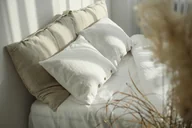 Pościel - Lniana poszwa na kołdrę biała - miniaturka - grafika 1