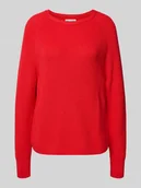 Swetry damskie - Sweter o kroju relaxed fit z dzianiny z czystej bawełny - miniaturka - grafika 1