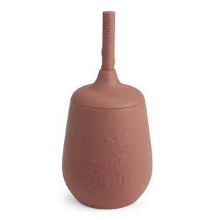 Kubeczek Silikonowy Ze Słomką Giraf & Koala Mahogany Nuuroo - Kubki dla dzieci - miniaturka - grafika 1