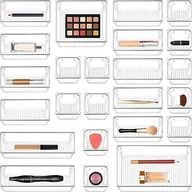 Meble modułowe i akcesoria - Siundam Organizer Do Szuflad 24 Sztuki Przezroczyste - miniaturka - grafika 1