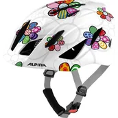 Kaski rowerowe - Alpina Pico Helmet Kids, pearlwhite/flower gloss 50-55cm 2021 Kaski dla dzieci 9761111 - miniaturka - grafika 1