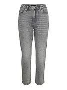 Spodnie damskie - bestseller a/s damskie spodnie jeansowe, Jasnoszary denim, 28W / 34L - miniaturka - grafika 1