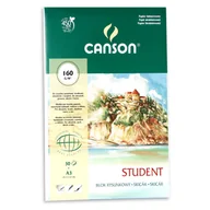 Szkolne artykuły papiernicze - CANSON Blok rysunkowy fakturowany Cans Student A3 30 arkuszy 10 g opak(5 szt) - miniaturka - grafika 1