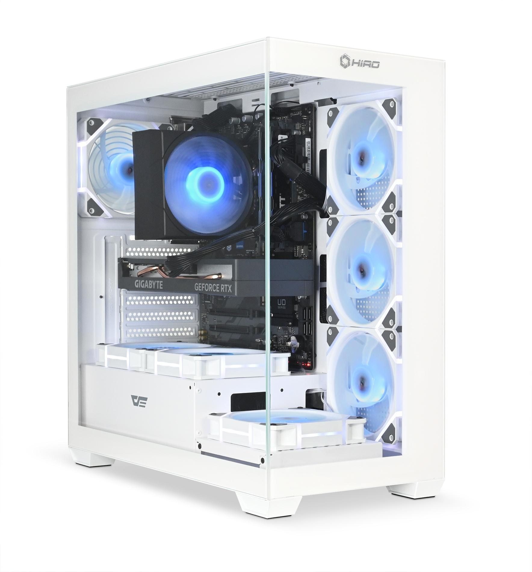 Komputer Hiro Komputer HIRO Aurora White Edition Intel i7 14700F, RTX 5070 12GB, 16GB RAM, 1TB SSD, WIFI, W11