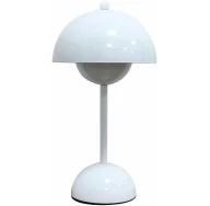 Lampy stojące - Biała lampa stołowa stylu retro - K617-Wigo - miniaturka - grafika 1