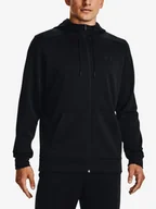 Bluzy sportowe męskie - Bluza męska Under Armour  Fleece FZ Hoodie-BLK M - miniaturka - grafika 1