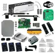 Zestawy do bram - FAAC Zestaw ALFA 414 do 3 m + Lampa SŁUPKOWA + WIFI SUPLA + Odbojnik - miniaturka - grafika 1